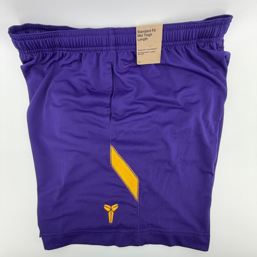 Nike Kids Kobe Dri-FIT basketball shorts court purple & university gold NEW